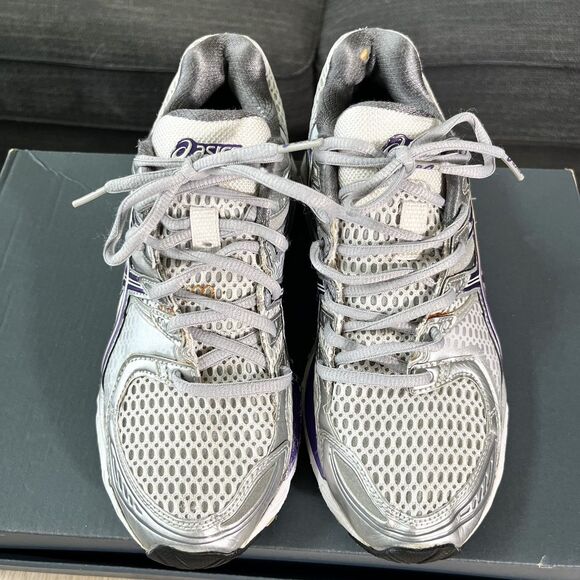 ASICS Gel-Kayano 16 Running Shoes Metallic Purple White T050Q Women’s Size 7.5 - Picture 4 of 12